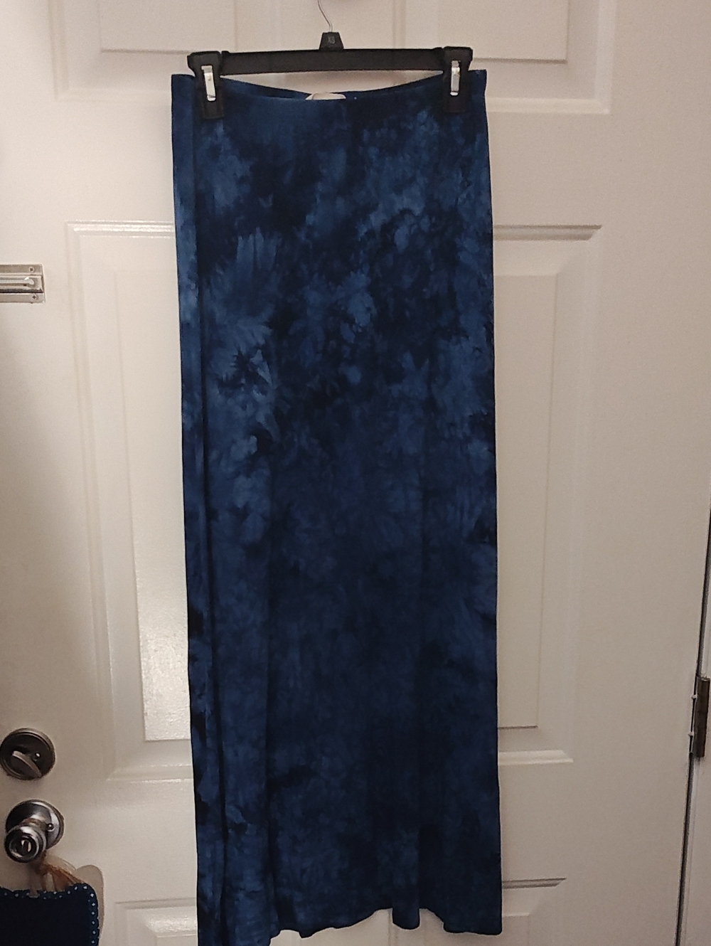 Tryst Navy Tie-Dye Maxi Skirt